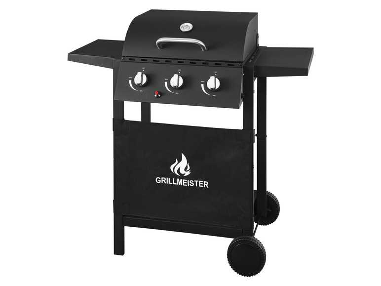 GRILLMEISTER Plynový gril s 3 horákmi GRILLMEISTER