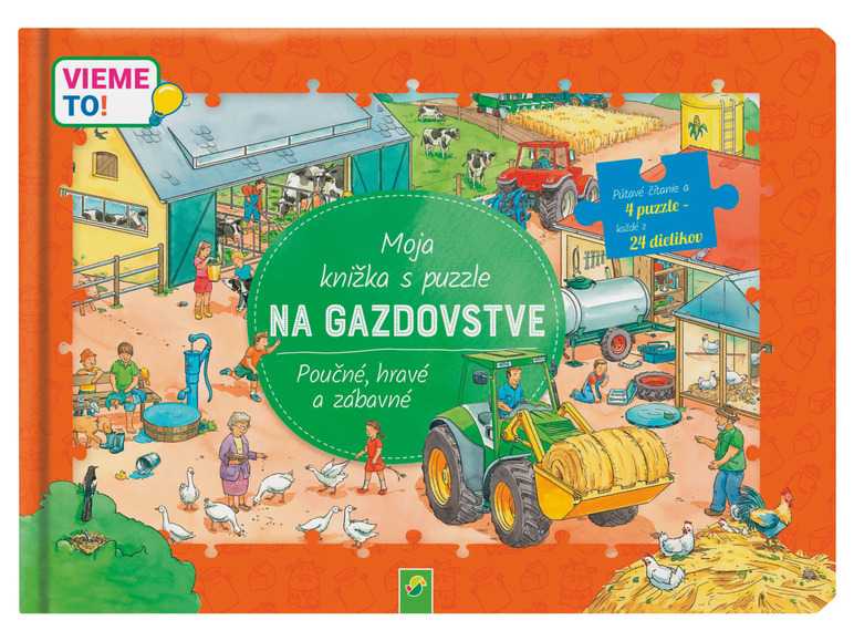 esmara Detská puzzle knižka „Vieme to!“ (Na gazdovstve) esmara