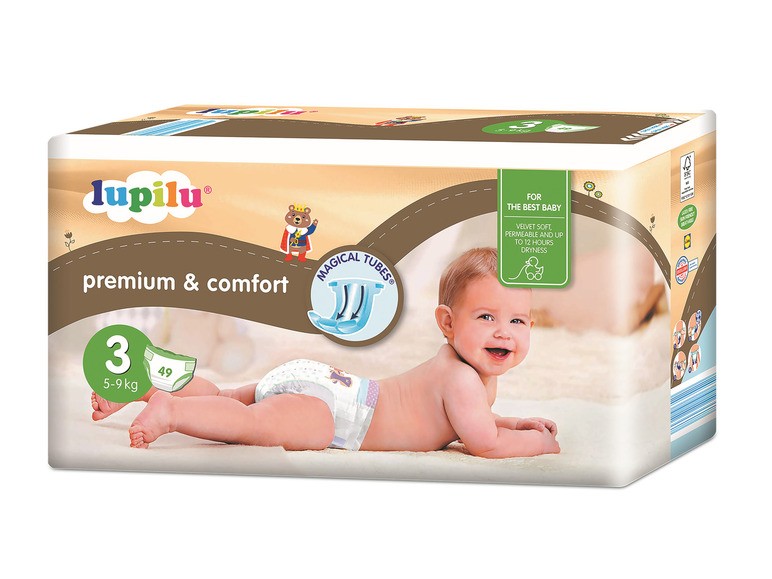 lupilu Detské plienky premium Midi 3