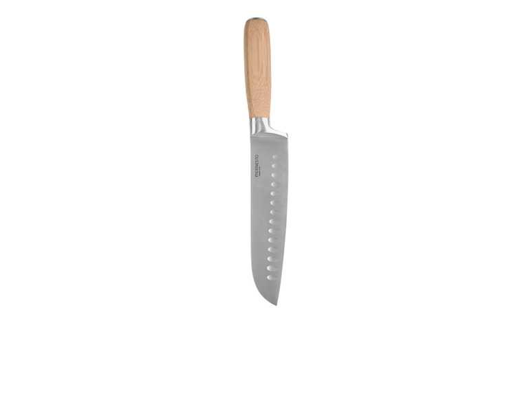 ERNESTO® Kuchynský nôž (nôž santoku s bambusovou rukoväťou) ERNESTO®