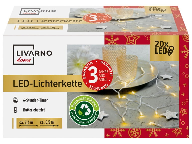 LIVARNO home Svetelná LED reťaz