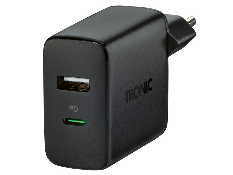 TRONIC® Dvojitá USB nabíjačka 32 W TSLEU 32 A1/TSLGB 32 A1 (čierna) TRONIC®