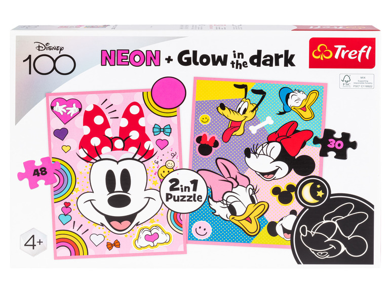 Trefl Puzzle 2 v 1 Glow in the dark (Disney Minnie Mouse) Trefl